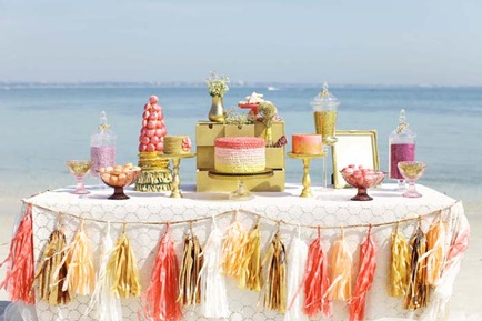 ombre wedding table decoration cabo