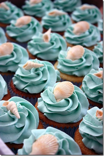 seashell cupccakes