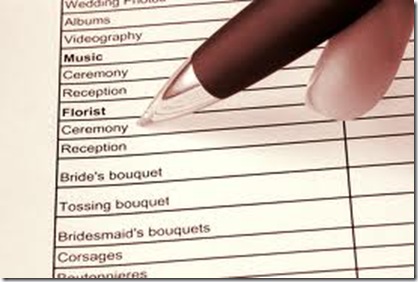 wedding planners to do list